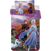 Disney Frozen Design linge de lit douillet en coton, 135x100 cm & 40x60 cm
