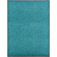 vidaXL Paillasson lavable Cyan 90x120 cm