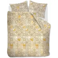 Ambiante Housse de Couette Ambiante Stained Glass Jaune Coton-240 x 220 cm | Lits-Jumeaux