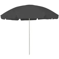 vidaXL Parasol de plage anthracite 300 cm