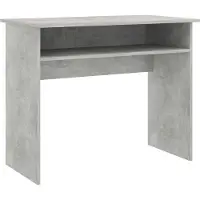 vidaXL Bureau gris béton 90x50x74 cm Bois composite