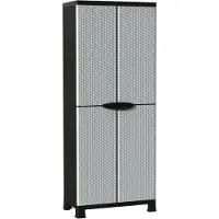 vidaXL Armoire en plastique 68x39x171,5 cm Design de rotin