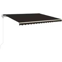 vidaXL Store automatique rétractable 400x350 cm Anthracite