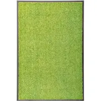 vidaXL Paillasson lavable Vert 60x90 cm
