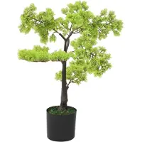 vidaXL Bonsaï de cyprès artificiel avec pot 60 cm Vert