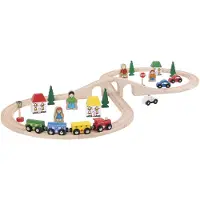 Bigjigs Train Set 8-Shape - 40-Pièces