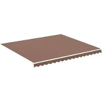 vidaXL Ersatztuch für awning 4x3,5 m braun
