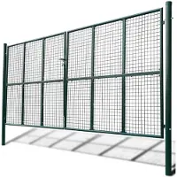 vidaXL Portail de jardin en maille 415 x 200 cm