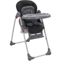vidaXL Chaise haute pour bébé Gris
