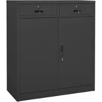 vidaXL Armoire de bureau Anthracite 90x40x102 cm Acier