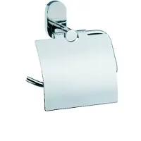 kela Porte Papier Toilette Kela Lucido Met Klep Silver Shining