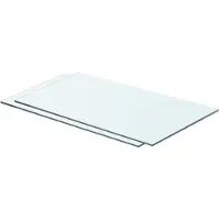 vidaXL Panneaux d'étagère 2 pcs Verre Transparent 60 x 30 cm