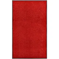 vidaXL Paillasson lavable Rouge 90x150 cm