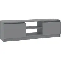vidaXL Meuble TV Gris 120x30x35,5 cm Bois d'ingénierie
