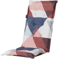 Madison Coussin de Chaise Extérieure Madison Triangle Blue (Dossier Haut)