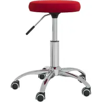 vidaXL Chaise de bureau pivotante vin rouge velours