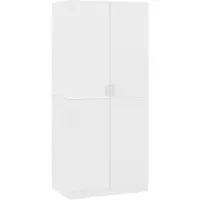 vidaXL Garde-robe Blanc 80x52x180 cm Bois d’ingénierie