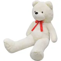 vidaXL Doudou "Prettin" en polyester blanc. Dimensions (L/H) 175x160 cm