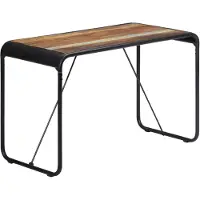 vidaXL Table de salle à manger 118x60x76 cm Vieux bois massif