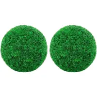 vidaXL Boules de buis artificielles 2 pcs 27 cm
