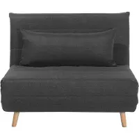 Beliani Canapé-Lit Setten Gris Foncé