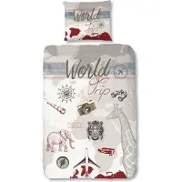 Good Morning Housse de couette pour enfants World Trip 140x200/220 cm