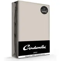 Cinderella Drap housse Cinderella Taupe (Jersey)-200 x 200 cm