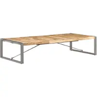 vidaXL Table basse 180x90x40 cm Bois de manguier rugueux