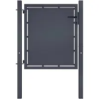 vidaXL Portail de jardin en acier 100x100 cm anthracite