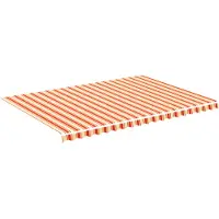 vidaXL Ersatztuch für awning 5x3,5 m gelb und orange