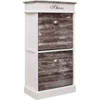 vidaXL Armoire à chaussures Marron 50 x 28 x 98 cm Bois de Paulownia