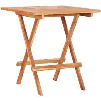 vidaXL Klappbarer Bistrotisch 60 x 60 x 65 cm Teck Massiv