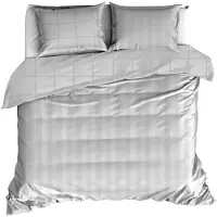 De Witte Lietaer Parure de Lit De Witte Lietaer Zygo Gris Argenté Coton-240 x 220 cm | Lits-Jumeaux