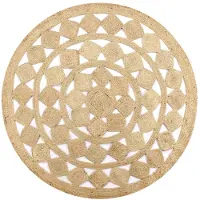 vidaXL Tapis fait à la main Jute tressée 90 cm