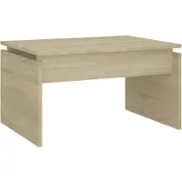 vidaXL Table basse chêne Sonoma 68x50x38 cm Bois composite