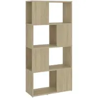 vidaXL Bibliothèque/Séparateur de pièce Chêne Sonoma 60x24x124,5 cm