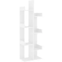 vidaXL Bibliothèque Blanc 48x25,5x140 cm Bois d’ingénierie