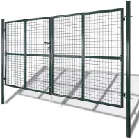 vidaXL Grille de portail, clôture ou mur en filet 300x200 cm