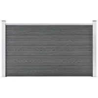 vidaXL Clôture de jardin WPC 180x105 cm Gris