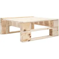 vidaXL Repose-pied palette de jardin bois
