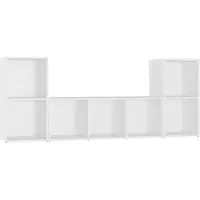 vidaXL Ensemble de meubles TV 3 pièces blanc en bois composite