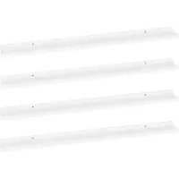 vidaXL Étagères murales 4 pcs Blanc 100x9x3 cm