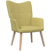 vidaXL Fauteuil relax vert Tissu