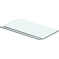 vidaXL Panneaux d'étagère 2 pcs Verre Transparent 40 x 15 cm