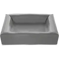 Bia Bed Housse de panier pour chien en simili-cuir Gris