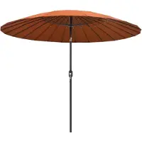 vidaXL Parasol avec mât en aluminium 270 cm Terracota