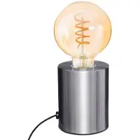 Atmosphera Lampe sur pied en métal - Saba - Argent - H 10,5 cm
