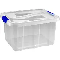 Hega hogar Box Transparant 48x38x25,5cm-30l