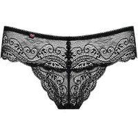 Obsessive - string femme dentelle avec strass - noir - L/XL
