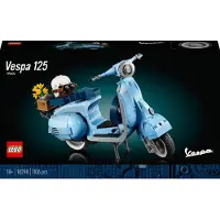 LEGO 10298 Icons Vespa 125 kit de construction, scooter vintage d'Italie